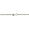 Black Bow Jewelry 2.1mm Sterling Silver Diamond Cut Solid Round Spiga Chain Necklace - image 4 of 4