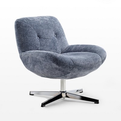 EUREKA ERGONOMIC Henry, Chenille Swivel Lounge Chair