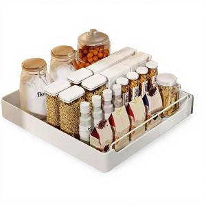 1PC Pull Out Cabinet Organizer, Sliding Drawer Pantry Shelves for Kitchen Cabinet, Noiseless Adhesive Roll Out Under Sink Organizer - 1 of 4