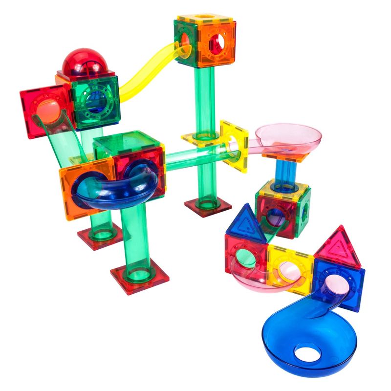 Picasso Tiles Magnetic Marble Run 70pc Building Set, 4 of 10
