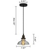 Chloe Lighting CADMAN Industrial 1 Light Oil Rubbed Bronze Ceiling Pendant 8" Wide - 2 of 2