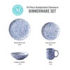 Martha Stewart Warham 16-Piece Hand Painted Splatter Reactive Stoneware Dinnerware Set - image 4 of 4