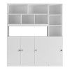 Famapy Combination Living Room Display Cabinet Tempered Glass Display Cabinet Storage Solutions - 3 of 4