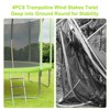Trampoline with Enclosure & Ladder, ASTM Approved Heavy-Duty Outdoor Recreational Trampoline - 4 of 4