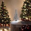 Slickblue Unique Tabletop Christmas Tree – Swirling Steel Design with Embossed Stars, 14 x 7 Inches - 2 of 3