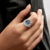 Ross-Simons 10.00 Carat Sky Blue Topaz Ring With .30 ct. t.w. White Topaz in Sterling Silver - 2 of 4