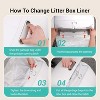 Extra Large Drawstring Liners for Self-Cleaning Cat Litter Box, Replacement Waste Bags - 3 of 4