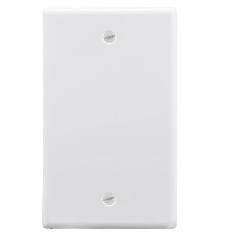 Monoprice 1-Gang Blank Wall Plate - White for Home, Office, Personal Install, 1 of 3