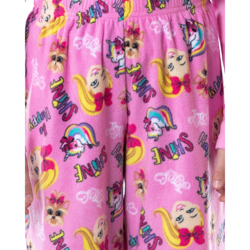 Nickelodeon Jojo Siwa Girls' Jojo and BowBow Shine 2 Piece Pajama Pant Set, 3 of 5