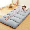 Solid Floor Futon Mattress, 3-Inch Roll-Up Japanese Futon Mattress Floor Sleeping Mat for Adults, Dorm, Apartment, Bedroom, Living Room - 2 of 4