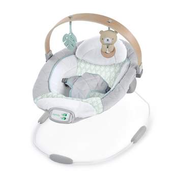 Ingenuity Inlighten Baby Bouncer Seat, Light Up Toy Bar, Bunny