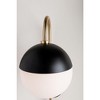 Mitzi Renee 1 - Light Swing Arm Lamp in  Polished Nickel/Black Opal Glossy Shade - 4 of 4
