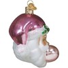 Old World Christmas Blown Glass Ornament for Christmas Tree, Bubblegum Papa Noel - 4 of 4