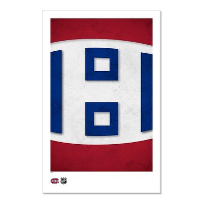 NHL Montreal Canadiens Logo Art Poster Print