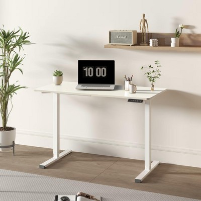 NicBex 48 Inch Electric Standing Desk,Adjustable Height Home Office Desk with Metal Frame for Study Room,Bedroom and Office
