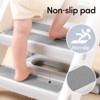 Foldable Kids Step Stool for Bathroom Sink, Adjustable Toddler Toilet Ladder & Kitchen Helper with Non-Slip Design - 3 of 4