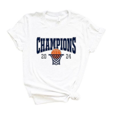 Simply Sage Market Women's College Basketball 2024 Champions CT Short Sleeve Graphic Tee