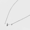 Sterling Silver Horizontal Cross Station Necklace - Silver - 4 of 4