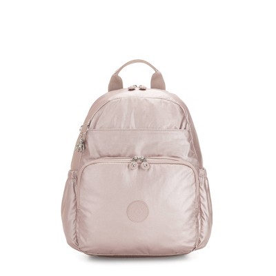 Kipling Maisie Metallic Diaper Backpack Metallic Rose