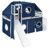 NicBex Full/Twin Size Loft Bed with Castle Tent & Tower,Playful & Sturdy Wooden Twin Loft Bed for Kids - 2 of 4