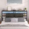Besiost Upholstered Headboard with Storage Bags - 2 of 4