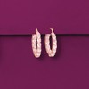 Ross-Simons 3.35 ct. t.w. Morganite Inside-Outside Hoop Earrings in 18kt Rose Gold Over Sterling - 3 of 4