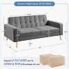 Yaheetech Mid-Century Modern Loveseat Sofa for Living Room Apartment Bedroom Office - 3 of 4