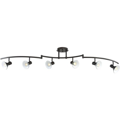 Pro Track Rhodes 6-Light Bronze Hood LED Track Fixture