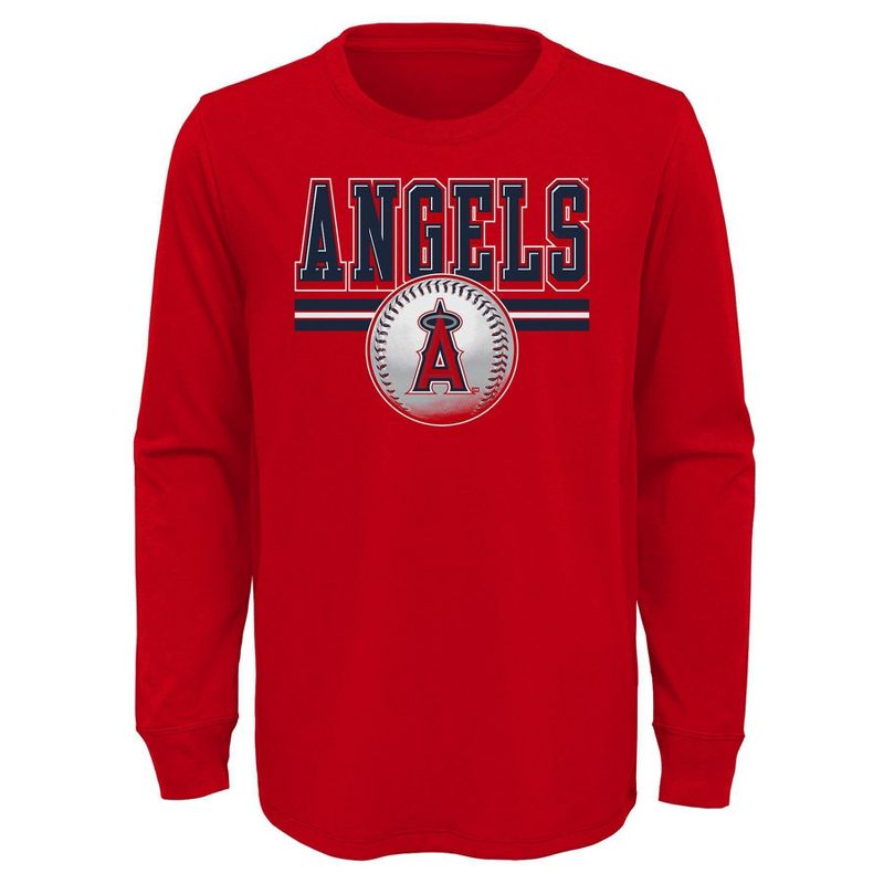 MLB Los Angeles Angels Boys&#39; Long Sleeve T-Shirt, 1 of 2
