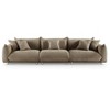 MINIMORE Modern Style 124.5"W Modular Chris 4Seater Sofa - 3 of 4