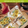 Briarwood Lane Summer Double Sided Placemat (4-pack) 17x11.25 Elegant Sunflowers For Summer Butterflies Placemat - 3 of 4