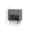 Child Craft Surrey Hill 1 Drawer Nightstand for Nursery or Bedroom, Large Storage Drawer, Made of Sturdy Pinewood, Baby Safe Finish (Lunar Gray) - 3 of 4
