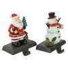 Northlight Santa and Snowman Christmas Stocking Holders - 5.5" - Set of 2 - 4 of 4