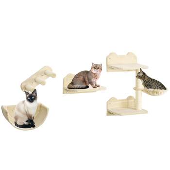 Petmaker Interactive Cat Toy Activity Mat with Sisal Scratching Area,  Hanging Toy & Rolling Ball 