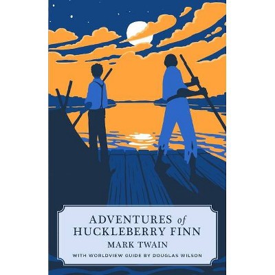 Adventures of Huckleberry Finn (Canon Classic Worldview Edition) - Large Print by  Mark Twain (Paperback)