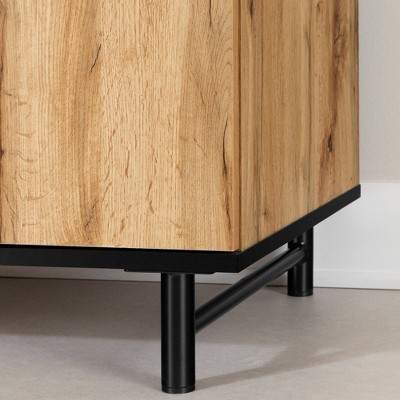 Nordik Oak Wood Desk with Drawer and Filing Cabinet
