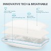 HEYCUZI Pillow King Size Set of 1 for Sleeping - Fluffy Down Alternative Microfiber and Memory Foam Fill,Breathable Hotel Pillows(Medium) - 2 of 4