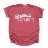 Simply Sage Market Christmas Is My Favorite Garment Dyed Tee - S - Crimson - 2 of 4
