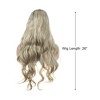 Unique Bargains Women's Halloween Long Body Wave Lace Front Wigs with Wig Cap 26" Brown Gold Tone 1 Pc - image 2 of 4