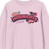 Harry Potter Hogwarts Text Adult Cradle Pink Crew Neck Long Sleeve Sweatshirt - 2 of 2