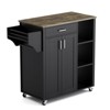 Jojoka Mobile Rolling Island Cart for Kitchen, Kitchen Island with Storage - 3 of 4