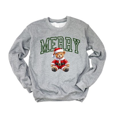 Simply Sage Market Women's Graphic Sweatshirt Merry Bear