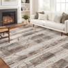 Machine-washable area rug. Vintage style with bohemian marble pattern, ultra-thin design. For living rooms, bedrooms, dining rooms, playrooms - 2 of 4