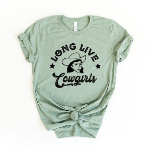 Simply Sage Market Women's Long Live Cowgirls Short Sleeve Graphic Tee - 1 of 3