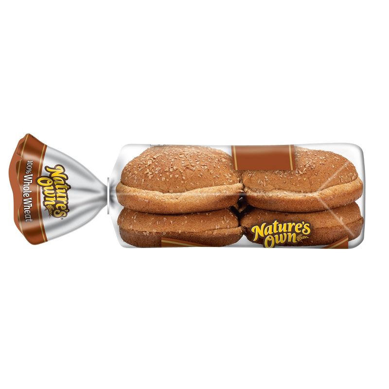 Nature&#39;s Own 100% Whole Wheat Sandwich Rolls - 15oz/8ct, 4 of 14