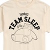 Men's - Pokémon - Snorlax Team Sleep Short Sleeve Graphic T-Shirt - 2 of 4