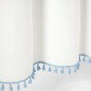 72"x72" Boho Melora Tassel Yarn Dyed Eco-Friendly Recycled Cotton Shower Curtain Blue - Lush Décor - 3 of 4