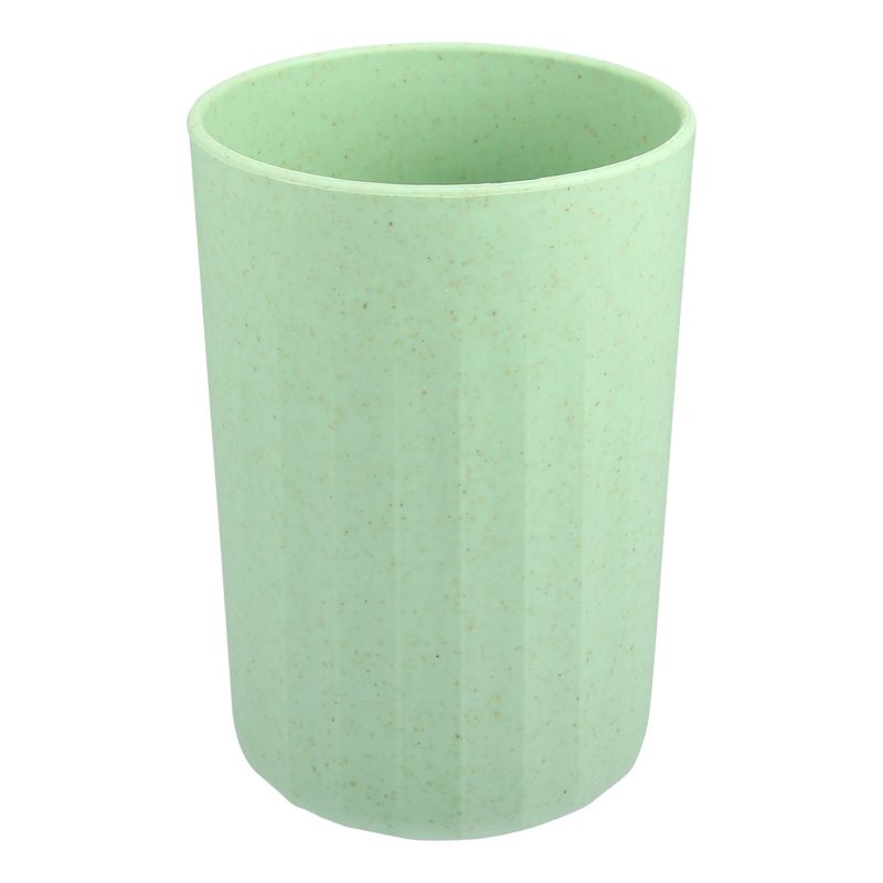 Unique Bargains Bathroom Tumbler with Smooth Lines Wheat Straw Cup for Bathroom for Toothpaste 4.09''x2.80'' 1Pc, 1 of 7