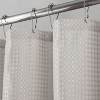 Kate Aurora Giselle Square Textured Spa Retreat Fabric Shower Curtain - Standard Size - 4 of 4