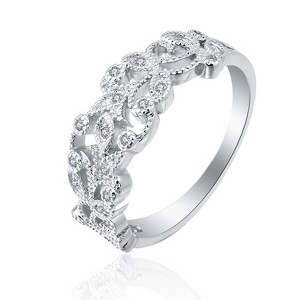 Vines Filigree Wedding Bridal Band Ring Womens Ginger Lyne Collection - 1 of 4